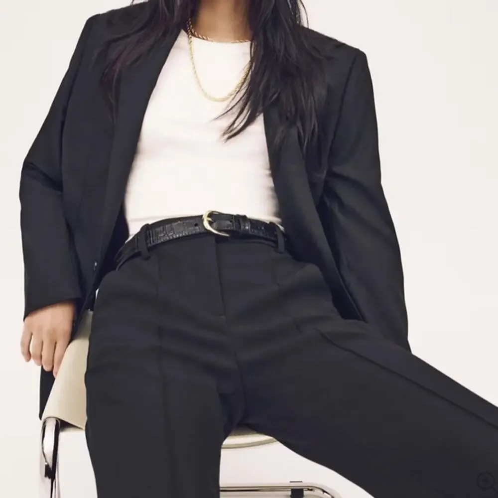 J.CREW Natalia Straight Leg Pant Four Season Stretch Carreman Black Size 12 NWT